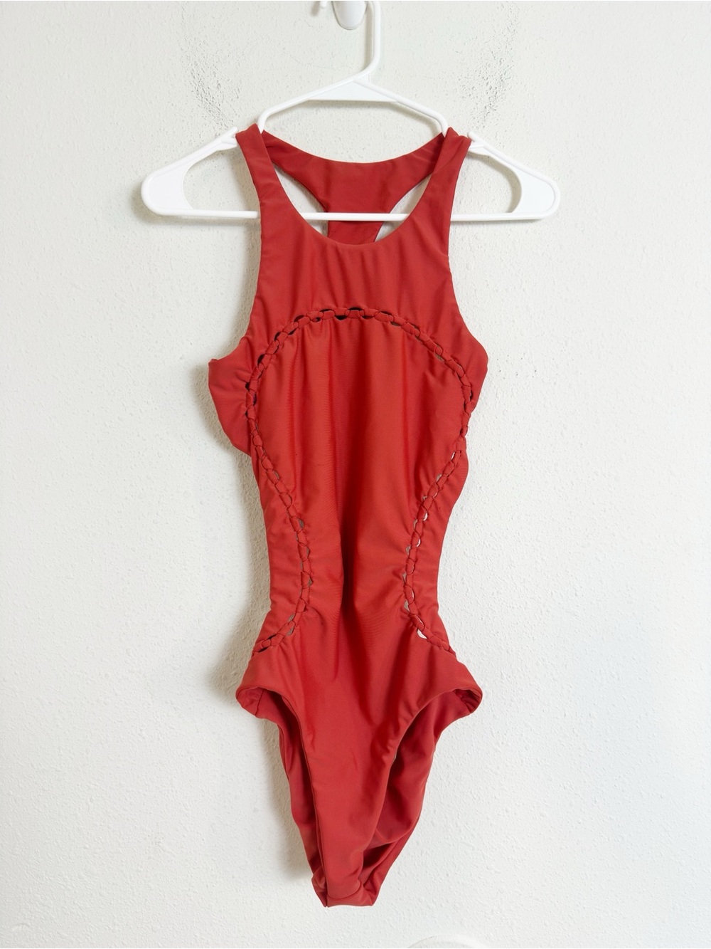 Mikoh mahina orange High-Neck Cutout open back One-Piece Swimsuit